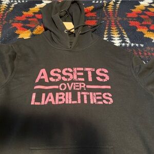 Earn Your Leisure Assets Over Liabilities Breast Cancer Awareness Edition Hoodie